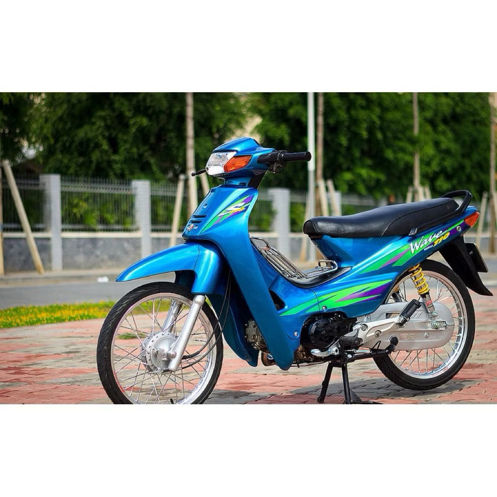 Tem Wave 110(Wave 110S) đời 1999 xanh ngọc(in máy nhật)