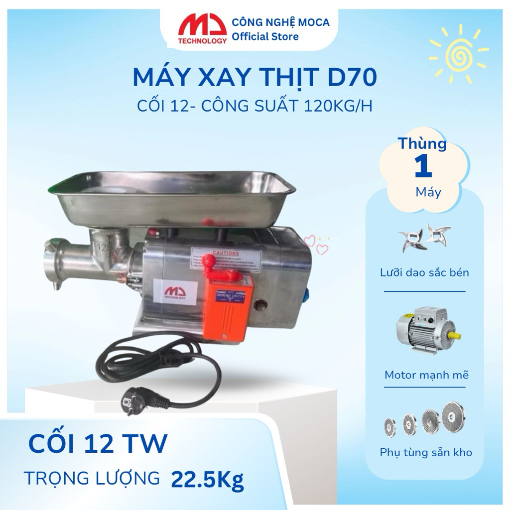 [MOCA MACHINERY] Máy xay thịt Moca D70