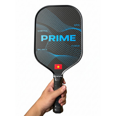 Vợt pickleball chính hãng 3DPRO PRIME Carbon 3K nhám xoáy spin kiểm soát drive mạnh bóng đi chuẩn