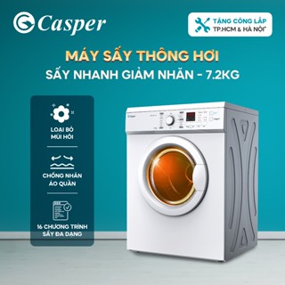 [Shopee - Lắp đặt 0Đ HN HCM] Máy sấy thông hơi Casper 7.2KG TD-72VWD - Chính hãng - Bảo hành 2 năm