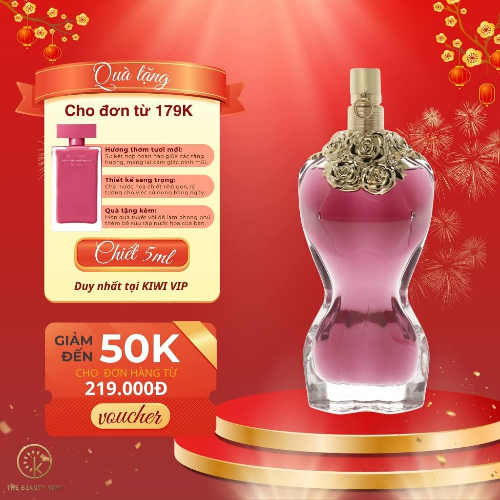 Nước hoa nữ chính hãng - Jean Paul Gaultier La Belle chiết 10ml - Quyến rũ - The Beauty Kiwi