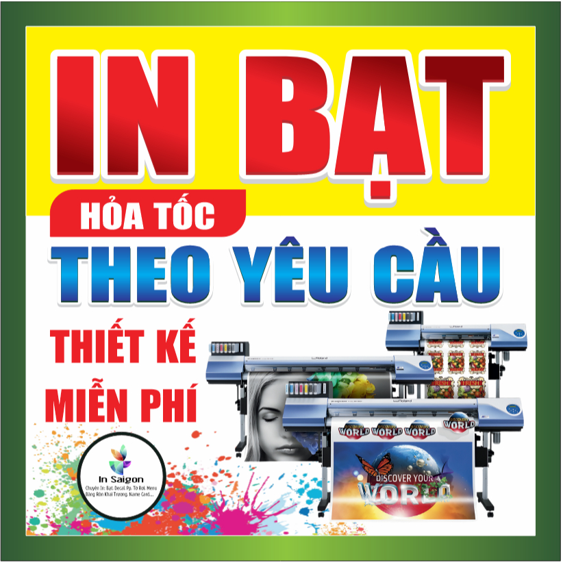 In bạt quảng cáo (THEO YÊU CẦU), in bạt bảng hiệu, bạt chịu nhiệt tốt, [FREE THIẾT KẾ]