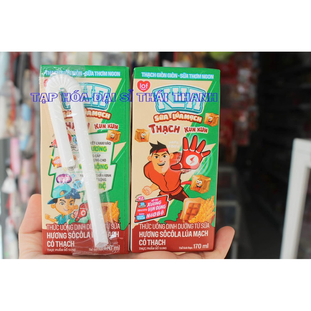 1 Thùng sữa Kun Socola Lúa Mạch 48 hộp -170ml CÓ THẠCH