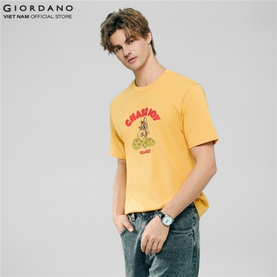 [GIORDANO x Tom&Jerry] Áo Thun Nam Ngắn Tay In Hình 01096286-41