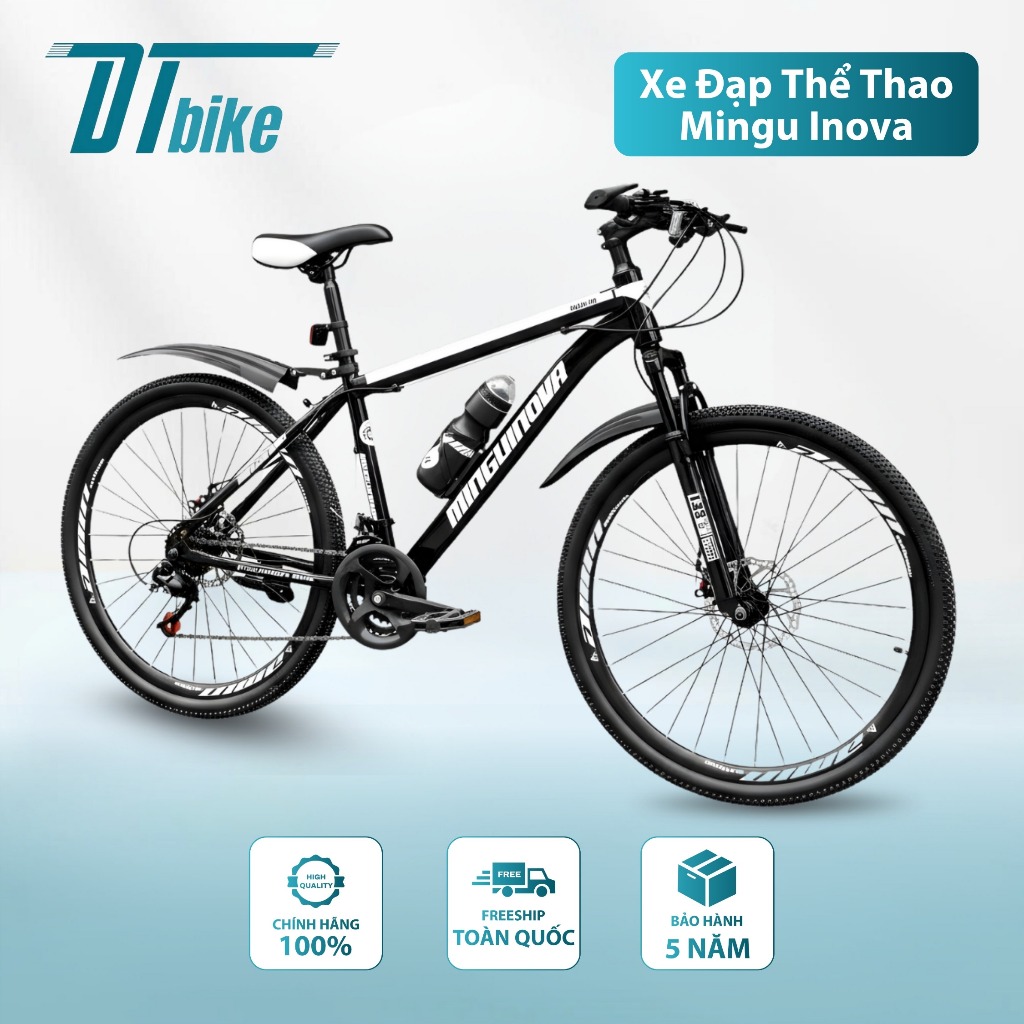 Xe Đạp Thể Thao Mingu Inova Cao Cấp - Thiết Kế Hợp Kim Thép Carbon, Phanh Đĩa Tải Trọng 170kg