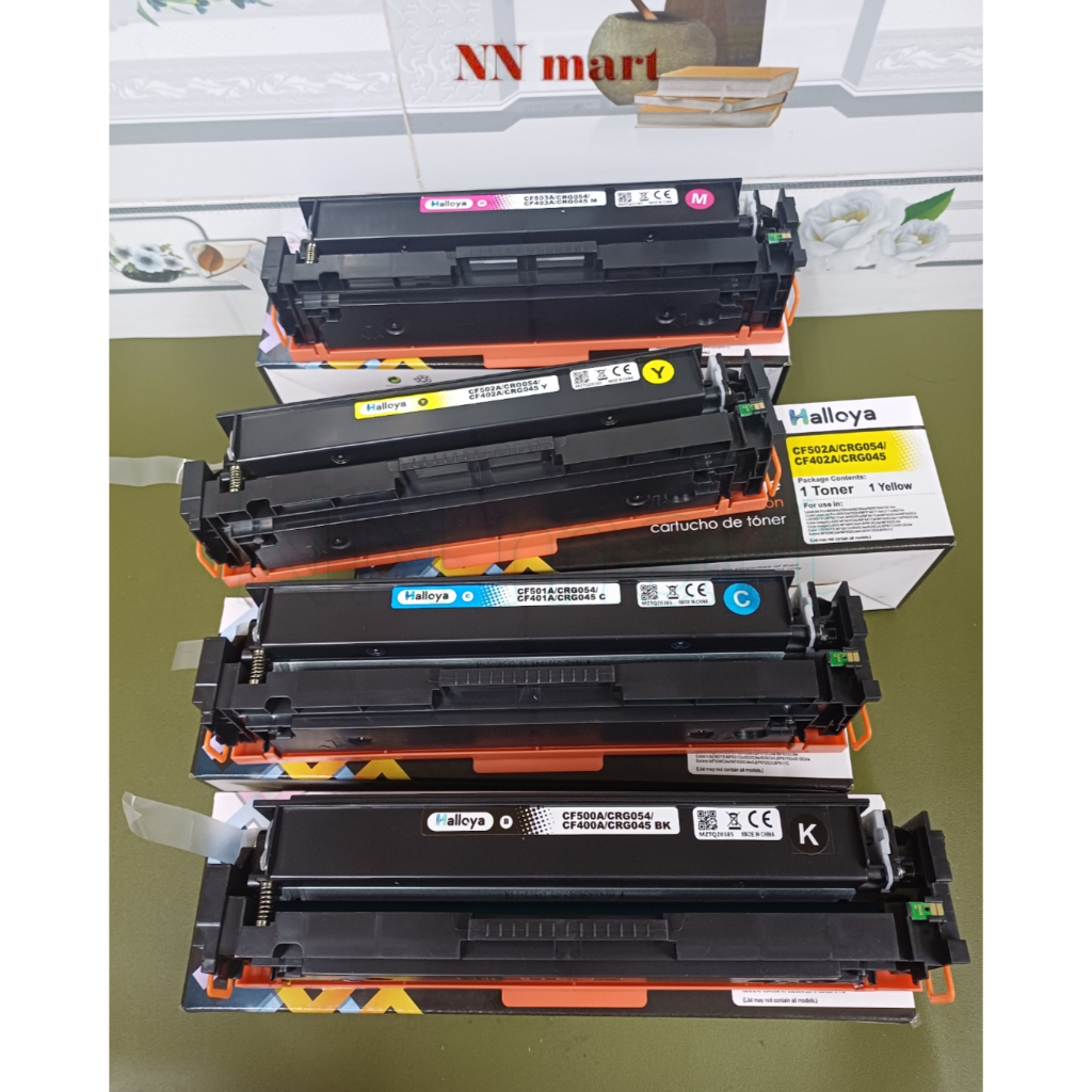 Hộp mực in 201A (CF400A, CF401A, CF402A, CF403A) tương thích máy HP M252n, M252dw, MFP M274n,...lase