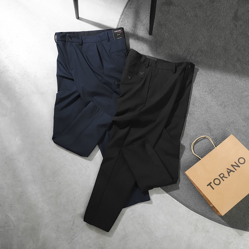 Quần âu SLIM FIT TROUSERS TORANO slim-fit cạp trơn lịch lãm – tinh tế - nam tính FABT007 | BigBuy360 - bigbuy360.vn