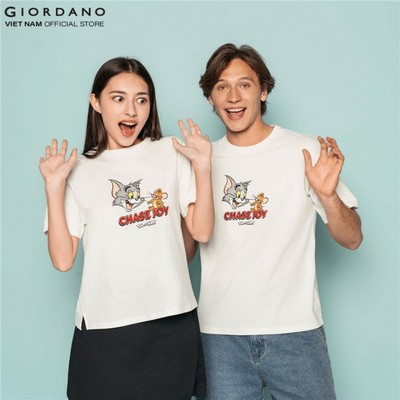[GIORDANO x Tom&Jerry] Áo Thun Nữ Ngắn Tay In Hình 5396258-02