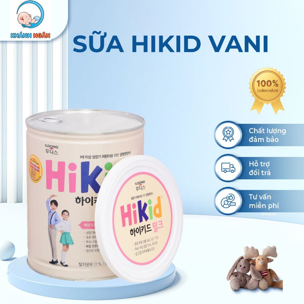 Sữa Hikid Vani Hàn Quốc 600g, Bổ Sung DHA, Canxi, Vitamin D3