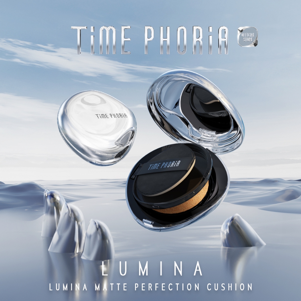 Cushion mịn lì TIME PHORIA lumina che phủ cao kiềm dầu  lâu trôi tinh tế bám 11g