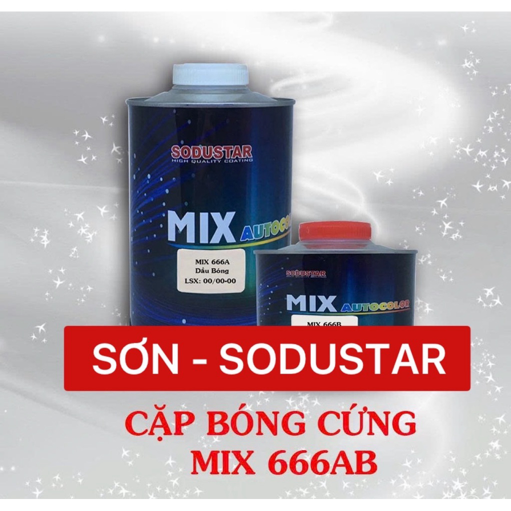 Dầu bóng 2k MIX 666AB 1,5L ( ô tô- xe máy)
