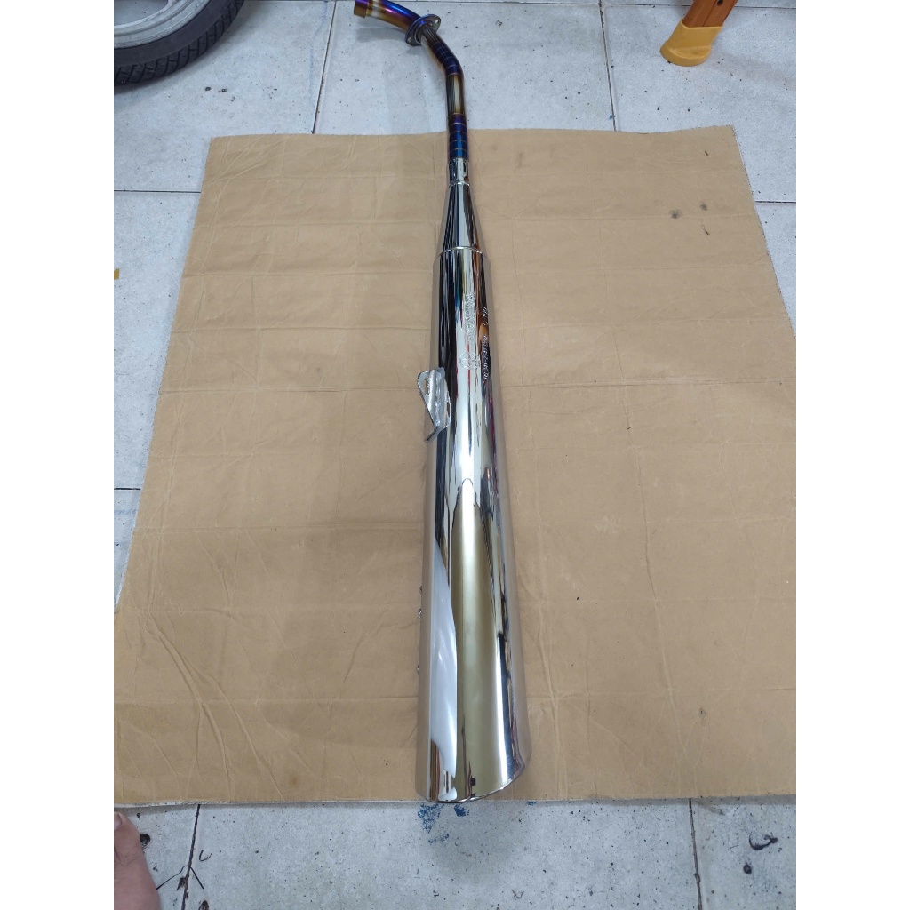 Pô Wave Alpha 100 2007-16, Wave RS100 ( pô 2543 ) kèm cổ titan - pô xe máy