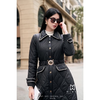 Áo Khoác Phao Bông Nữ Dáng Dài MY WAY Kèm Đai Cao Cấp 1MAP2905T