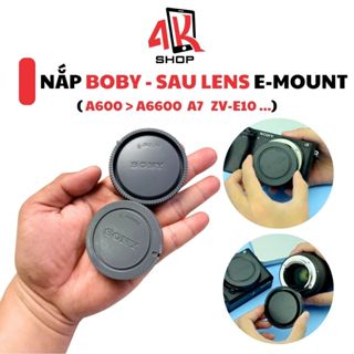 Nắp đậy lens sony ngàm E-Mount A7 A72 A73 A74 A600 A6300 A6400 ZV-E10 đậy body và sau lens