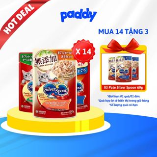 Pate Cho Mèo Silver Spoon Dạng Thạch & Sốt 60g