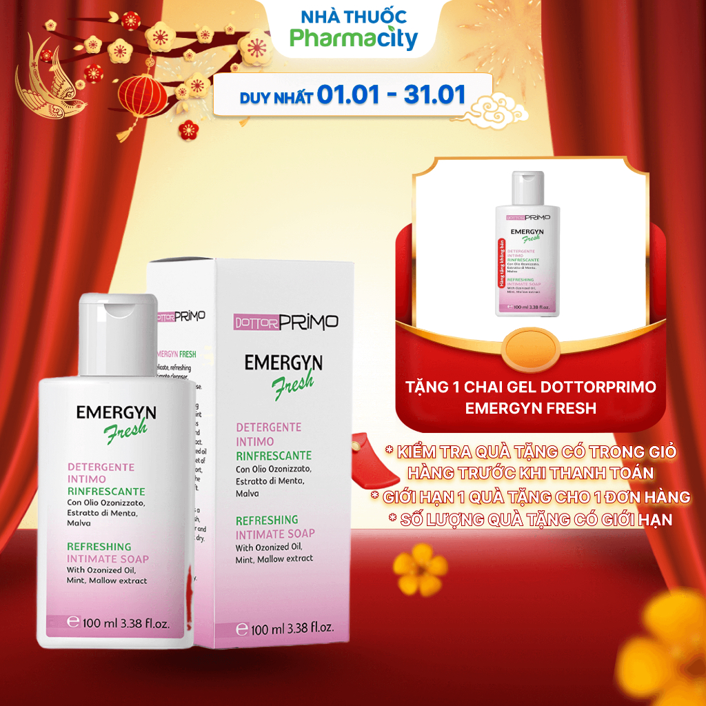 Dung dịch vệ sinh phụ nữ hàng ngày DottorPrimo Emergyn Fresh (100ml)
