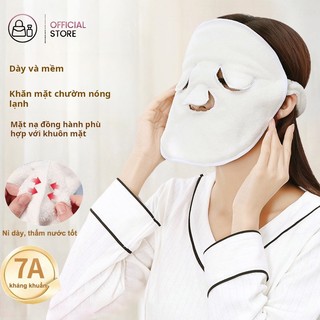 Khăn Bông Đắp Mặt Chườm Nóng Lạnh Xông Hơi Làm Nóng Dãn Nở Lỗ Chân Lông Thải Độc Da Siêu Dày Mềm Mại Tái Sử Dụng