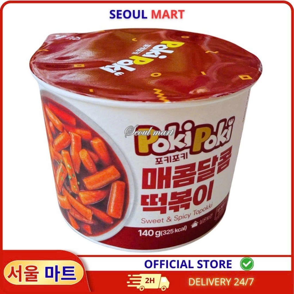 Tokbokki Ăn Liền Vị Cay Ngọt Poki Poki – Tô 140g | SEOUL MART