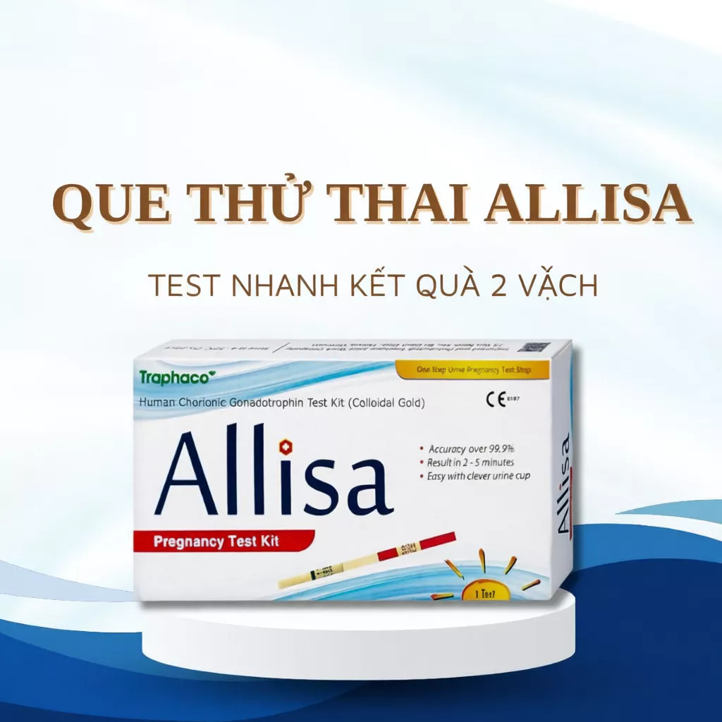 [Che Tên] Combo 5 Que Thử Thai Allisa Traphaco - Test Thử Thai, Que Thử Thai Allisa,Test Nhanh 2 Vạc