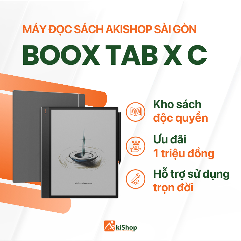 Máy đọc sách Boox Tab X C chính hãng Akishop