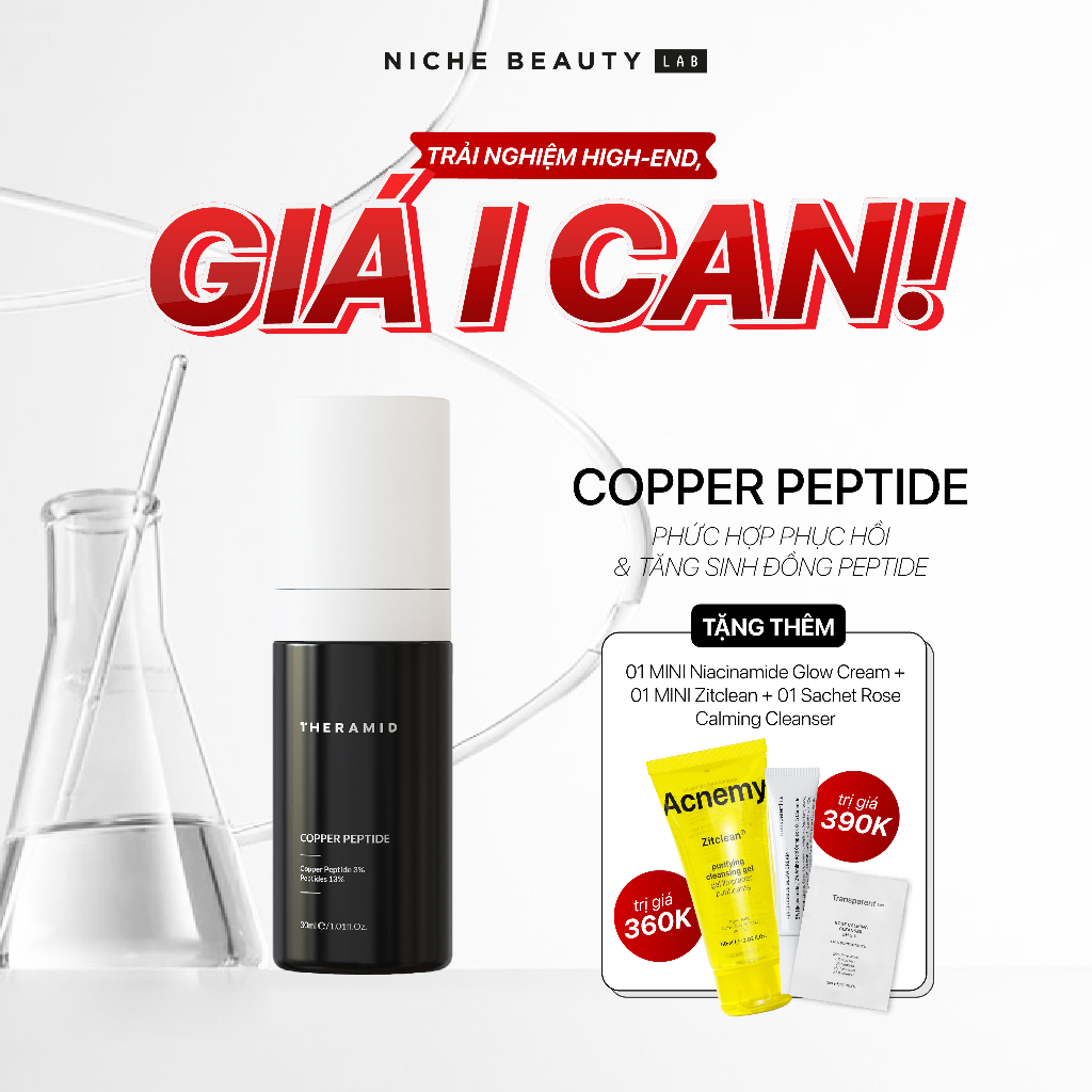 Phức hợp phục hồi & tăng sinh Đồng Peptide THERAMID COPPER PEPTIDE 30ml