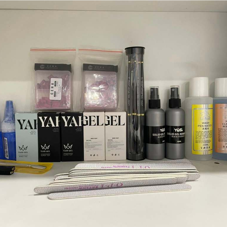 Combo nước đính đá, phá móng, keo 401, nước lau gel... by caremcarem