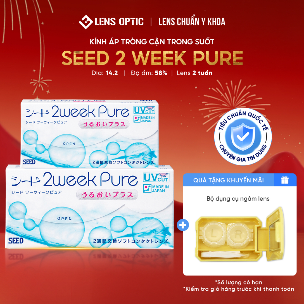 Kính áp tròng SEED 2WEEK PURE -15DP