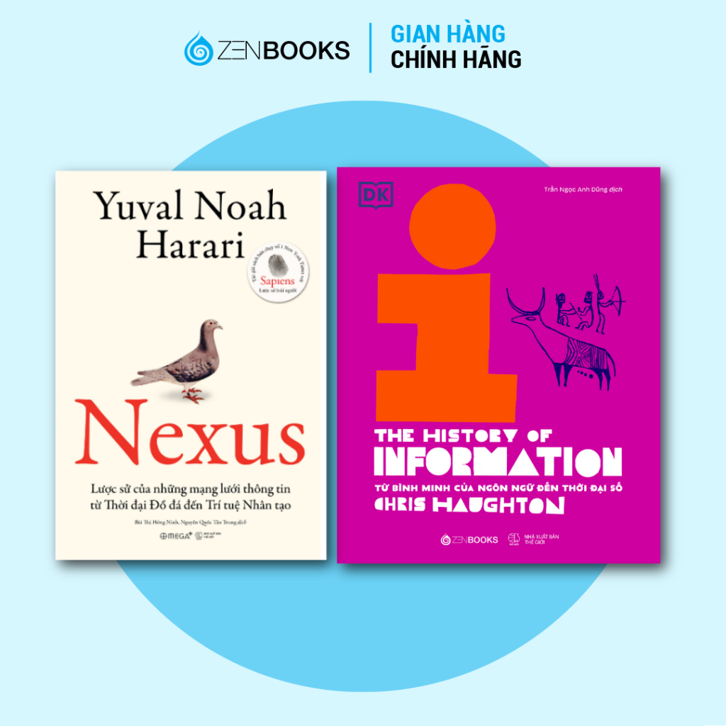 Combo Sách Lịch Sử Thông Tin - The History of Information và Nexus : Lược Sử Của Những Mạng Lưới Thô