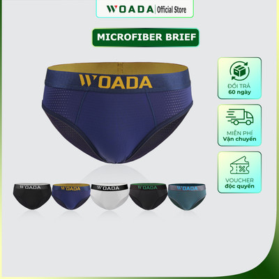 [COMBO 5] Quần Lót Nam Chất Liệu Microfiber Mesh Mát Lạnh Cao Cấp Thương Hiệu WOADA LK161