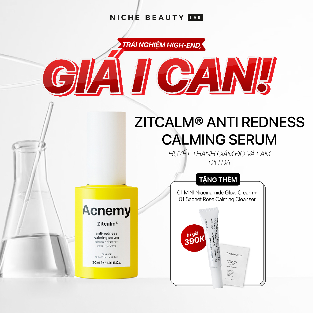Huyết thanh giảm đỏ và làm dịu da ACNEMY ZITCALM® ANTI REDNESS CALMING SERUM 30ml
