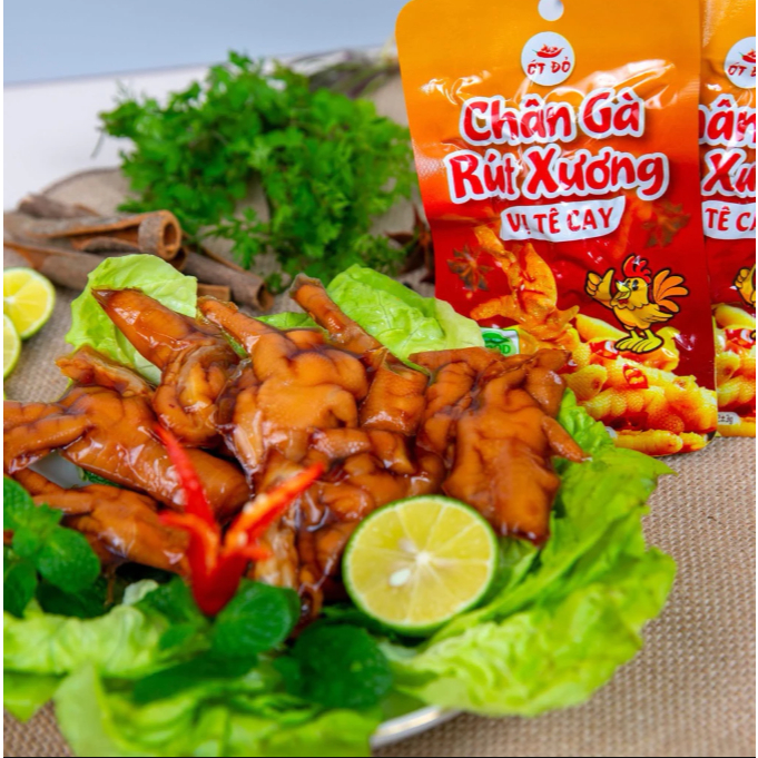 20 Túi Chân Gà Rút Xương Ngon, Chân Gà Việt, Chân Gà Ớt Đỏ
