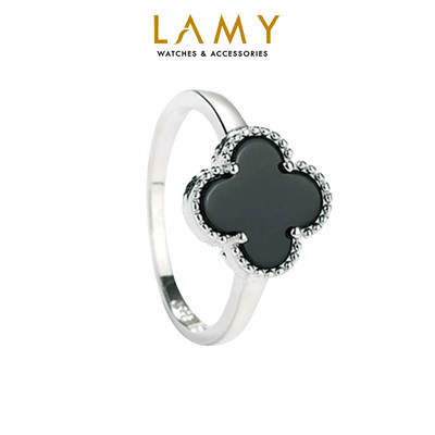 Nhẫn bạc nữ LAMY Four-Leaf Clover Ring Silver 8190