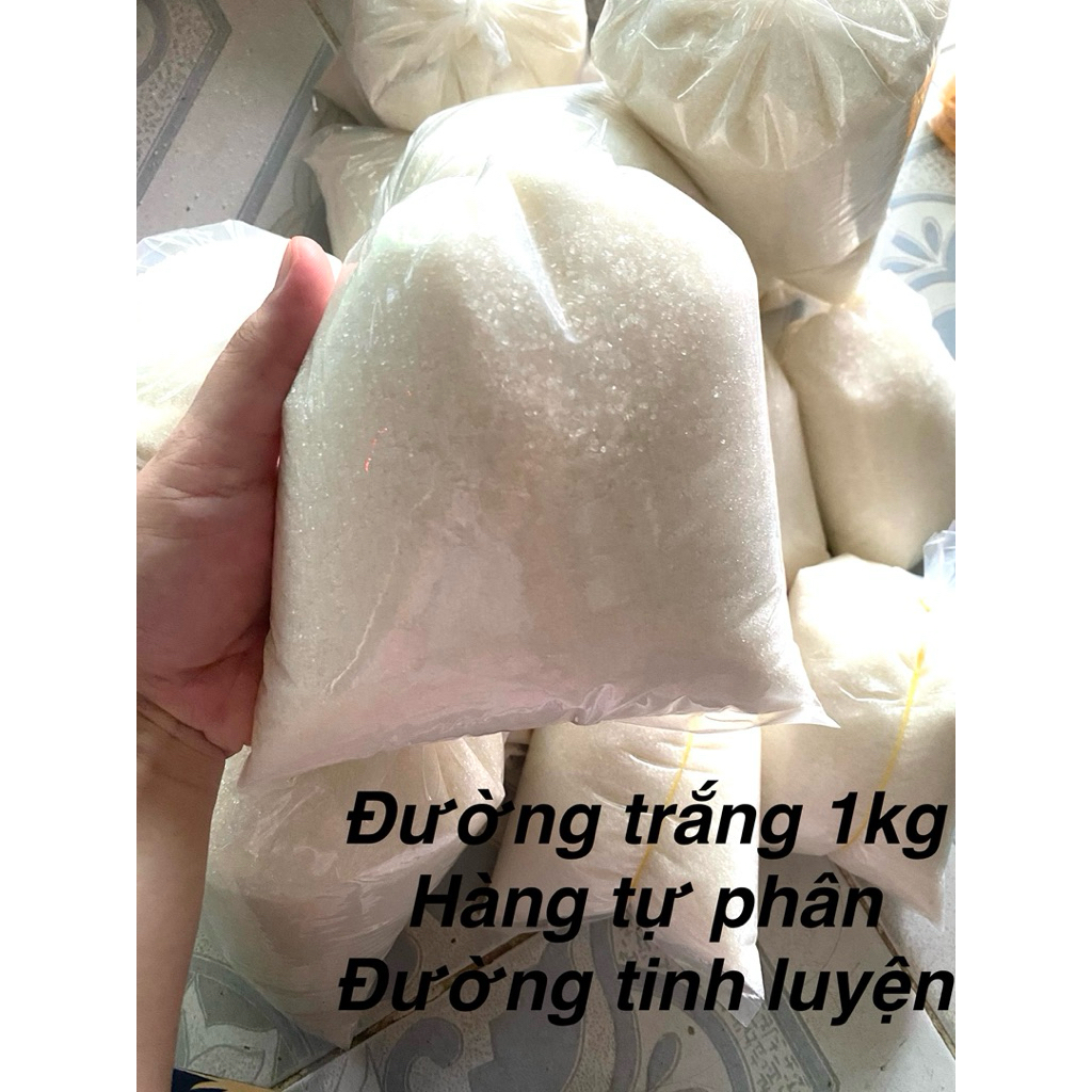 Đường trắng 1kg – Đường nấu ăn, pha chế – Gói 1kg