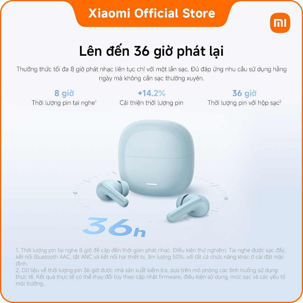 Tai nghe Bluetooth REDMI Buds 8 Lite| Lên đến 42dB ANC| Cuộc gọi rõ ràng với hai micro| Trình điều khiển 12.4mm | BigBuy360 - bigbuy360.vn