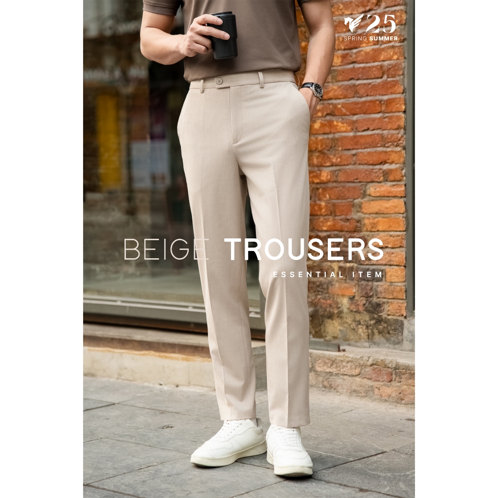 Quần Âu Nam TORANO SLIM FIT TROUSERS Slim Fit, Cạp Trơn, Đứng Form, Tôn Dáng, Lịch Lãm FABT003