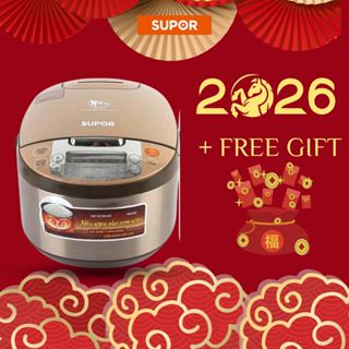 Nồi cơm điện Niêu điện tử kèm vỉ hấp Supor 1.8L CFXB50FC33VN-75 bảo hành 12 tháng 1 đổi 1 trong 15 ngày.