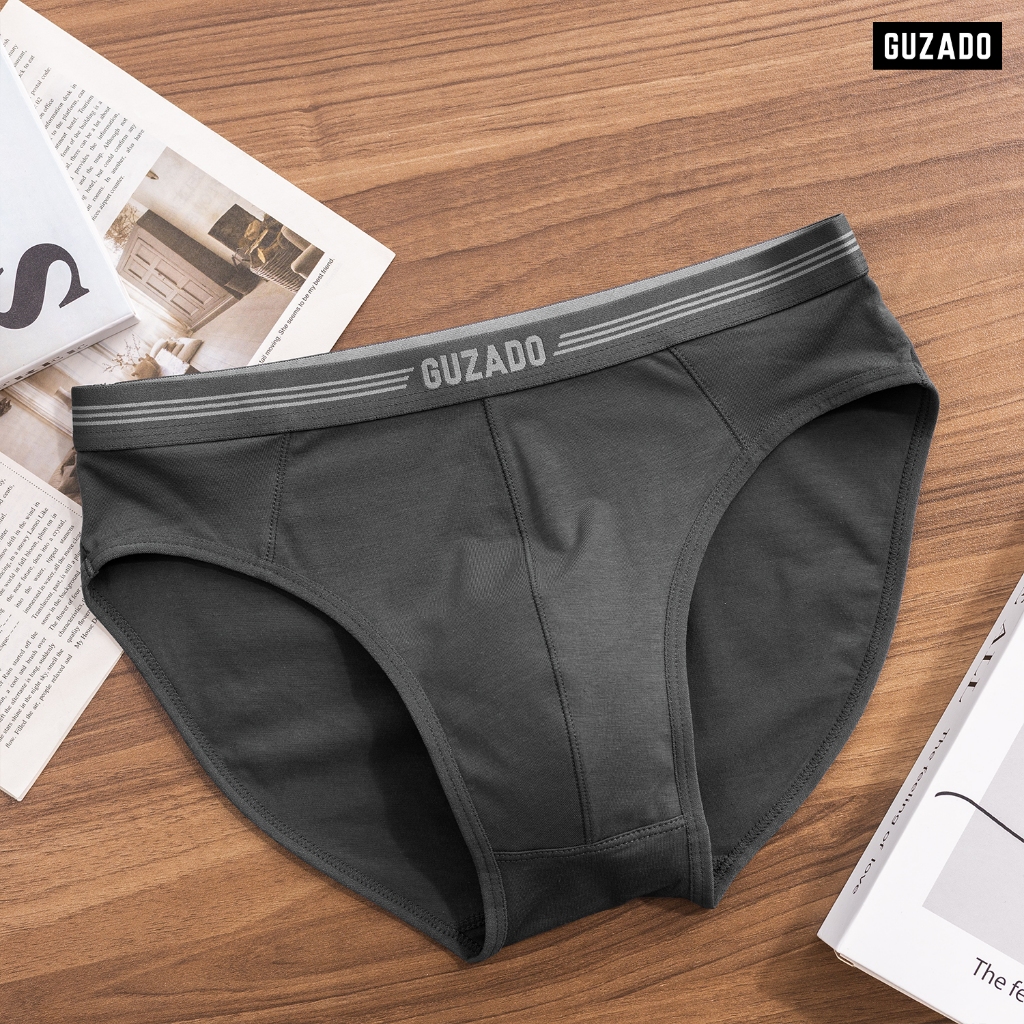 Quần lót nam Guzado Vải Cotton Bamboo Cao Cấp Kháng Khuẩn,Co Giãn Cực Tốt GBF02