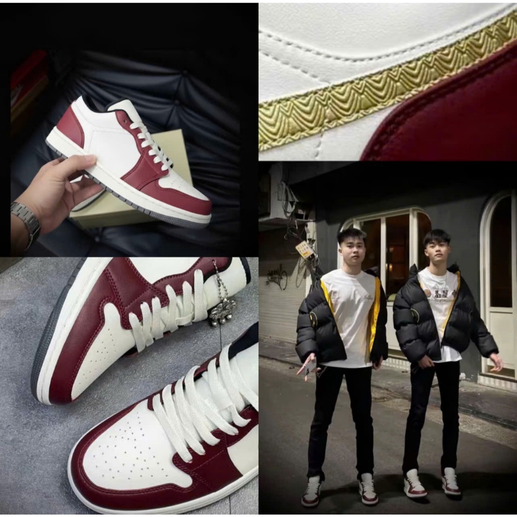 Like Authentic Giày Thể Thao Sneaker Nam Nữ JD 1 Màu Đỏ Vảy Rồng > Sneaker hot trend cho mọi mùa