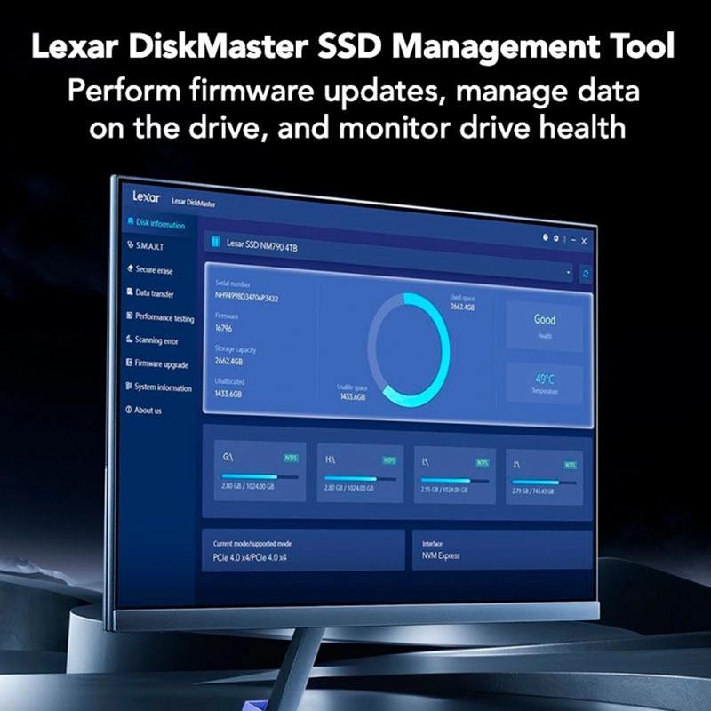 Ổ Cứng SSD LEXAR NQ780 1TB NVMe PCIe Gen4 x4 M.2 2280 Tốc Độ Cao 6500MB/s Chính Hãng | BigBuy360 - bigbuy360.vn
