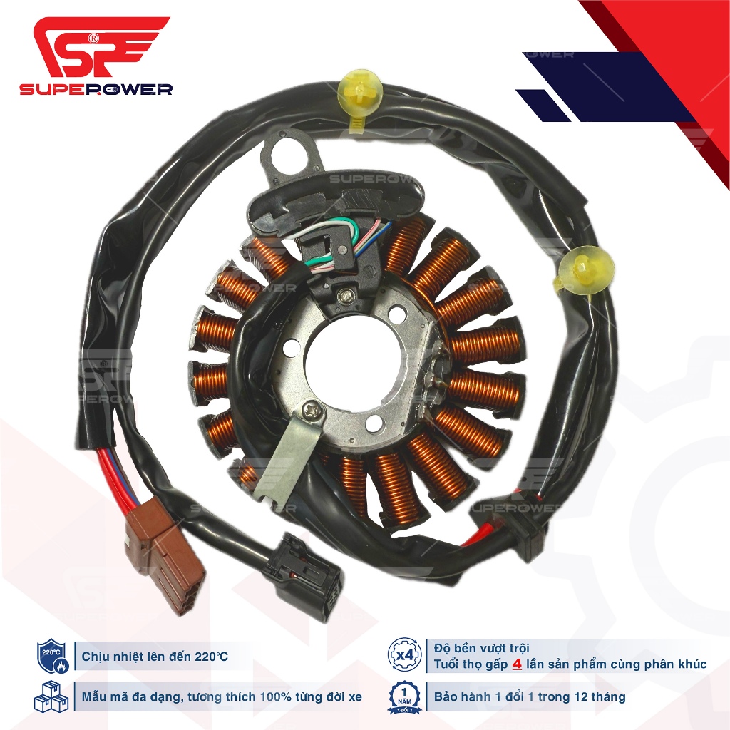 CUỘN ĐIỆN (MÂM LỬA) SH MODE 2015 + CẢM BIẾN CKP