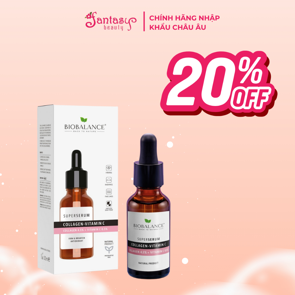 Serum tinh chất Collagen và Vitamin C Bio Balance 50 ml