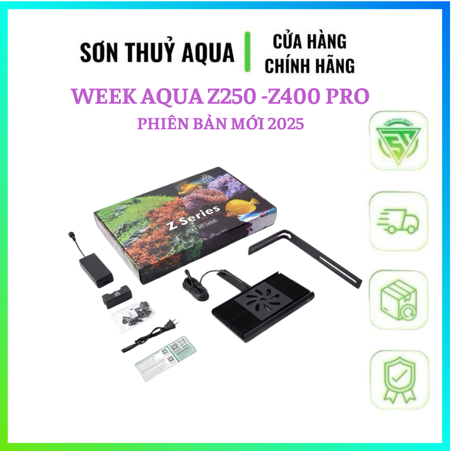 Đèn thuỷ sinh Week Z250- Z400 Pro | Cải tiến LED có choá riêng tăng cường sức mạnh Bản Treo
