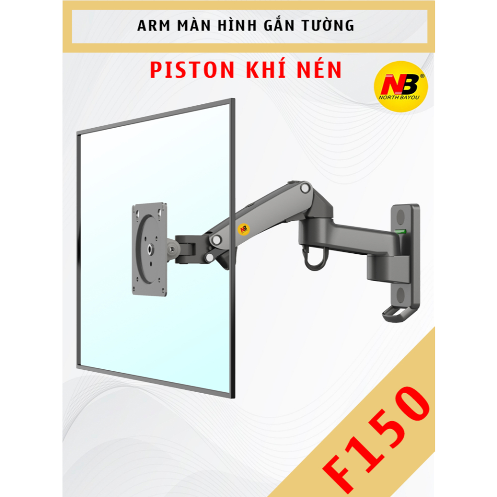F150 Giá treo màn hình máy tính gắn tường NB #Tay treo  màn hình đa năng #Xoay 360 độ (màn hình 17-3
