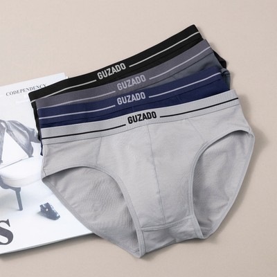 COMBO 3 Quần Sịp Nam GUZADO Vải Cotton Kháng Khuẩn, Hút Ẩm, Khử Mùi Cực Tốt CB3GBF03-CB3GIBF25A003