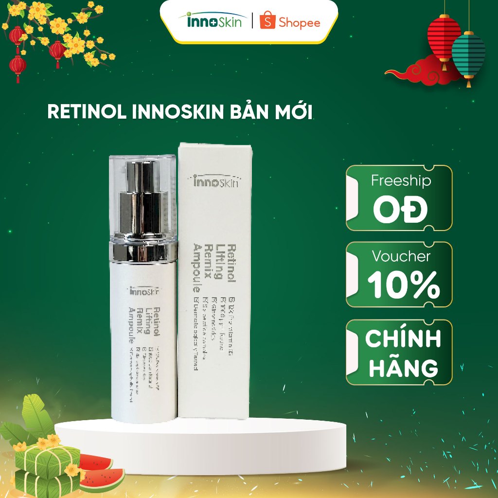 Tinh Chất Retinol Innoskin Lifting Remix Ampoule 30ml ( Mẫu Mới) Làm Chậm Lão Hóa, Cải Thiện Độ Đàn 