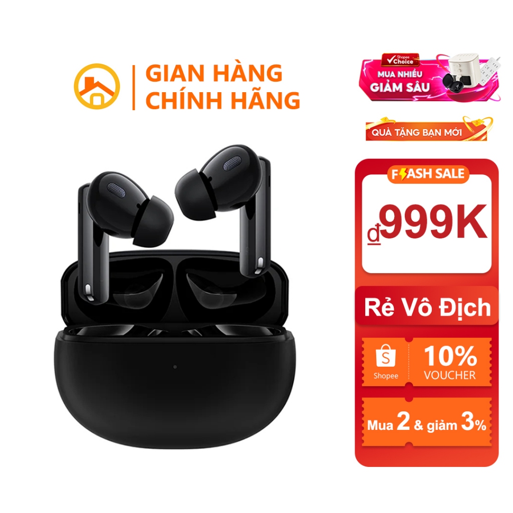 Tai Nghe Haylou W1 ANC - Chống Ồn Chủ Động, Âm Bass Cực Mạnh | Pin 30 Giờ, Bluetooth 5.3, Gập Gọn