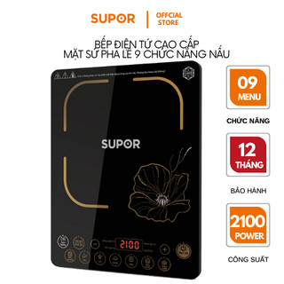 Bếp điện từ cảm ứng mặt sứ pha lê Supor SDHCB11TVN 09 chức năng bảo hành 12 tháng chính hãng