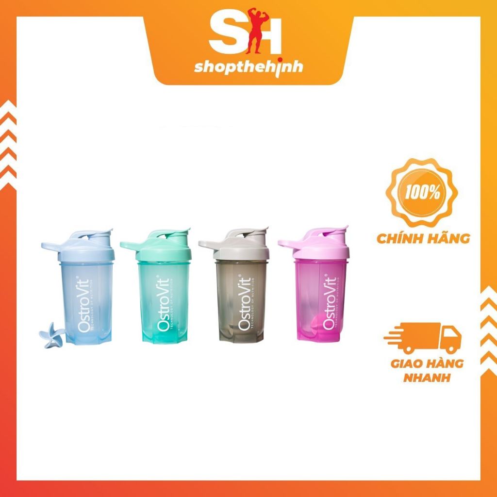 Shaker Lite 500ml - Shaker, Bình Nước Thể Thao, Dành Chạy Bộ, Tập Gym, Chơi Thể Thao