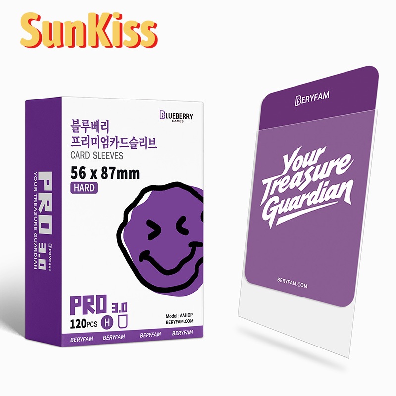 120 cái BERYFAM sleeve 56x87mm Bảo vệ card Đựng card Photocard Kpop card Blueberry SUNKISS
