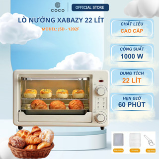 Lò Nướng XABAZY 12L JSD-1202F 1500W – 2 Núm Xoay, Hẹn Giờ 60 Phút, Nhiệt 250°C